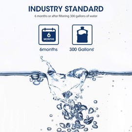 MARRIOTTO EDR1RXD1 Refrigerator Water Filter Compatible with W10295370A, WHR1RXD1, KAD1RXD1, Filter 1, W10295370, P4RFWB, P8RFWB2L, 46-9930, 46-9081 and W10311524 Air Filter (2+3)