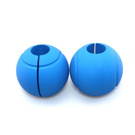 2pcs Dumbbell Grips Thick Silicone Barbell Grips Weight Bar Grips for 25mm 28mm 30mm Barbells and Dumbbells Blue