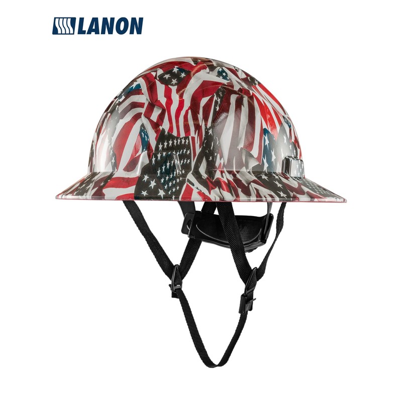 LANON Full Brim Hard Hat, OSHA Construction Work Approved, Premium