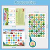 Ecotince 10 Sheets Potty Training Chart for Toddlers, Farm Animal