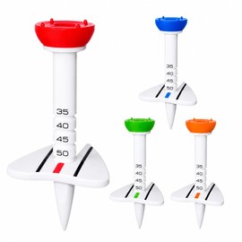 MZsplus Golf Tees 4-Piece Set Adjustable to 5 Heights Perfect for Gifts and Competition Prizes (4 pieces)