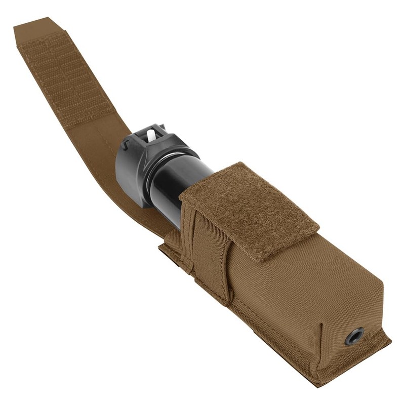 KRYDEX Flashlight Holster, Molle OC/Mace Spray Holder Adjustable Torch Carrier