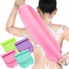 Exfoliating Back Scrubber with Handles 4 Packs Nylon Back Exfoliator