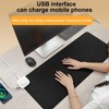 Heated Desk Pad, Electric Warm Desk Mat Adjustable Temperature, USB