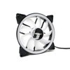 Bgears b-DualRing 120 White Fan with 30 White LEDs Front
