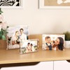 Egofine Acrylic Frames 6 Pack, 4x6 and 5x7 Combinations, 20mm
