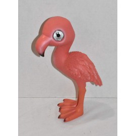 Adorable 10" Pink Flamingo Bird LED Solar Charging Glowing Eyes Garden Pet Plant Buddy Statues