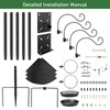 Bird Feeder Pole Squirrel Proof, 92 Inch Heavy Duty Feeding