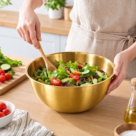 Stainless Steel Mixing Bowls Set for Kitchen Prep – 3-Piece Bowls for Salad, Dough Kneading and Everyday Cooking
