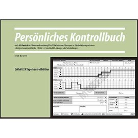 5x Personal Control Book §1 Paragraph 6 FpersV Contains 29 Daily Check Sheets