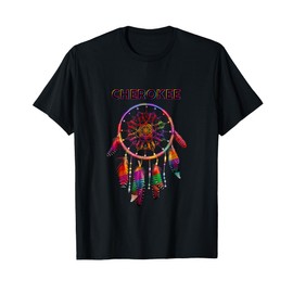 Cherokee Native American Indian Colorful Dreamcatcher Tribal T-Shirt