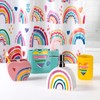 Allure Home Creation Rainbow Hearts 4-Piece Ceramic Bathoom Accessory Set