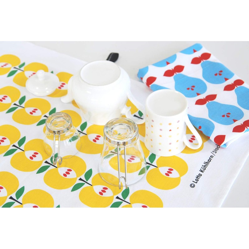 Nippon Utensil KQS1005652 Lotta Kurhorn Tea Towel Apple 16.9 x