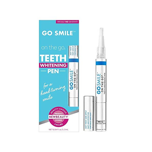 Go Smile On The Go Teeth Whitening Pen, clinically Proven, no Sensitivity, 1.3mL, Kosher Teeth Treatment for Men & Women