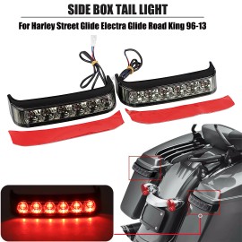 Unbranded LED Saddlebag Brake Tail Light Smoke Lens For Harley Street Glide Trike FLHXXX
