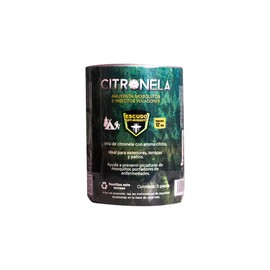 Pisumma V00424 Vela de Citronela para Campismo, Efectiva contra Insectos, Repelente Natural para Jardinería, Uso Doméstico y al Aire Libre, color metal, 3 unidades