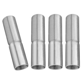 4 Pack Chain Link Fence Top Rail Sleeve - 1-5/8" Outer Diameter Connector, Zinc-Plated Repair Kit for Broken Rails - Industrial Strength