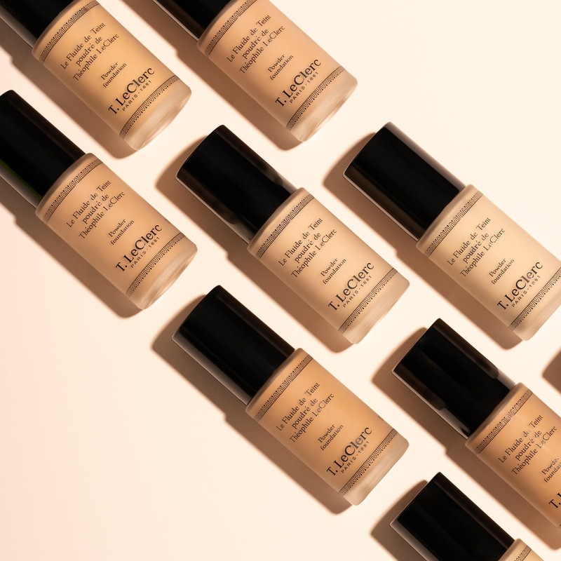 T. LeClerc Complexion Fluid, Powdery, 02 Light, Matte, Vegan, Dermatologically