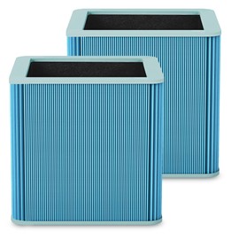 211+ Replacement Filter Compatible with 211+ Air Purifier, 2-Stage Filtration System of H13 True HEPA Filter and Activated Carbon Filter, Blue, 2 Pack