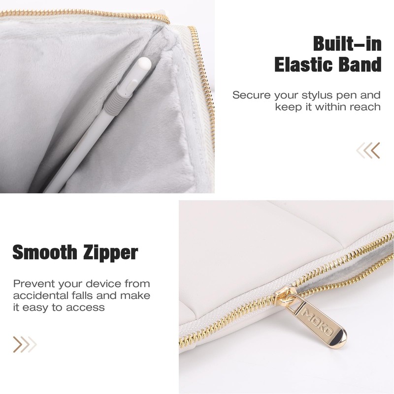 MoKo 12.9 Inch Tablet Case Compatible with Inches, Puffy PU