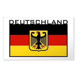 CafePress Deutschland Flag Rectangle Sticker Rectangle Bumper Sticker Car Decal
