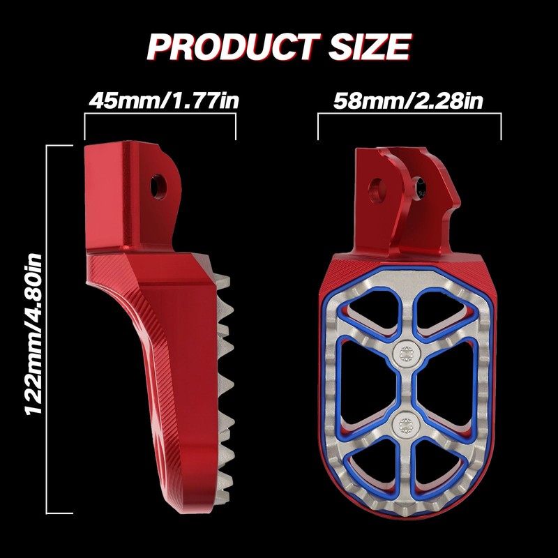 Double Deck Dirt Bike Foot Pegs for Surron S/X TALARIA