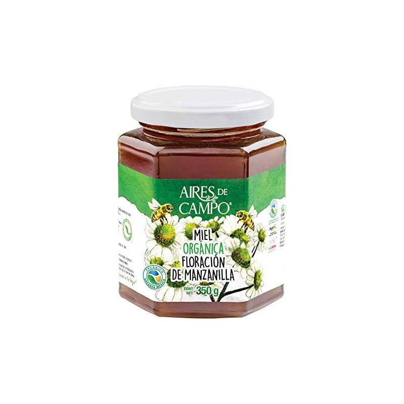 Aires de Campo, Miel Orgánica Floración de Manzanilla, 350g