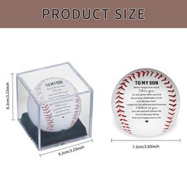 Fleure Esme Baseball Gifts for Son Boys 8-12 Son Gifts from Mom Dad Birthday Gifts for Son 6-8 Baseball Homerun Inspirational Stuff for Teen Boys Gift for Bonus Christmas Sweetest Day