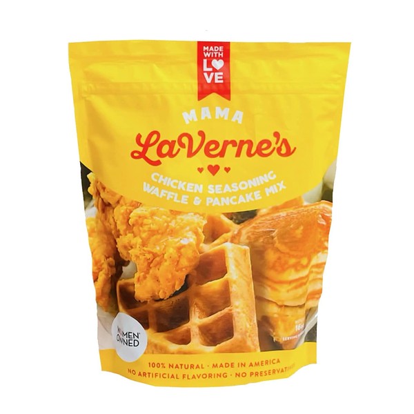 Mama LaVerne’s Pancake and Waffle Mix and Chicken Seasoning Mix - Quick Buttermilk Pancakes, Light and Belgium Waffles and Chicken - Fried, Air Fried or Baked