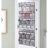24 Mesh Pockets Over The Door Shoe Organizer Hanging Closet
