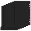 Ymapinc A5 Binder Dividers with Tabs, 7pcs 6 Ring A5