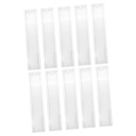 SEWACC 10pcs Bookmark Mould Bookmark Maker Flexible Epoxy Craft Tool for Page Markers for Creative Book