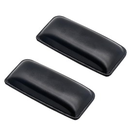 Harukita Cushion, Car Armrest, Foot Protection Pad, Car Armrest, Anti-Slip, Reduce Fatigue, Elbow Support, Knee Pads, Soft and Comfortable, PU Car Supplies, Universal Use, Set of 2, Black