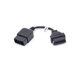 vhbw OBD Adapter 9Pin OBD1 to OBD2 Compatible with Subaru - 20cm
