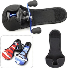 1pc Black Fishing Reel Cover-Spinning/Baitcasting Reel-Slimplicty Fashionable Case Bag Protective Pouch Storage Cover Bag for 100 150 Series Baitcaster Fishing Reel Bag Storage,Reels and Accessories
