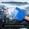 Ziciner Premium Microfiber Wash Mitt, Soft Scratch-Free Double-Sided Chenille Washing