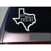 EZ-STIK Texas God Bless 6" stickerE742 State Outline Home map