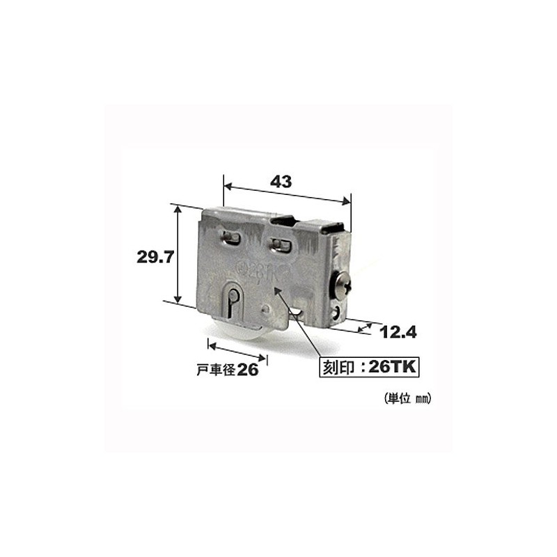 Three the genuine parts Living Outdoor 戸車 K Window Twin