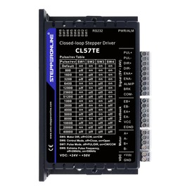 STEPPERONLINE 1 Axis Stepper CNC Kit 3.0Nm(424.83oz.in) Encoder 1000PPR(4000CPR) Nema 23 Closed Loop Stepper Motor & Driver 0.5-7.0A 24-50VDC & Cables