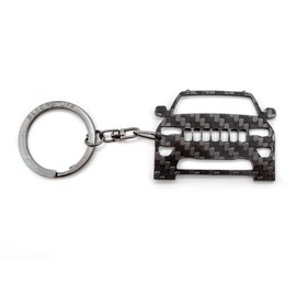 BlackStuff Carbon Fibre Keyring Compatible with Grand Cherokee 2014-2019 BS-620, black