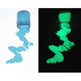 Miss Pigments Glow in The Dark Powder - Glowing Mica Pigment Colorant for Epoxy - Resin - Candle Making - Nail Polish - Non-Toxic (Mystic Ocean Blue, 8 oz)