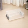 Sumnacon Multi-functional Pencil Case, Stackable Plastic Transparent Simple Clear Storage