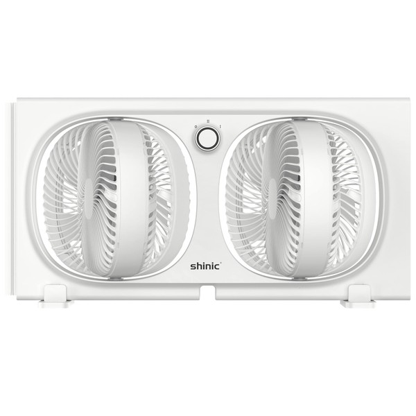 shinic shinic 9" Twin Window Fan with 270 Rotatable Fans,