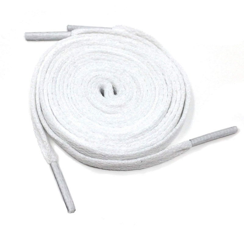 Flat Shoelaces/Trainer Laces [120cm, White]