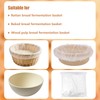 BOXOB 100pcs Bread Proofing Basket Cloth Liner, Disposable Non-Stick Dough