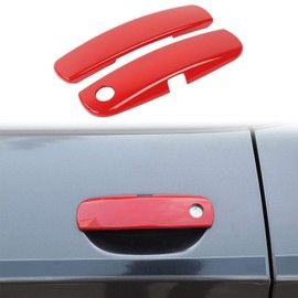 Voodonala for Challenger Door Handle Trim Embellishment for 2012-2025 Dodge Challenger Exterior Accessories 2pcs Red