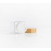 Glass Spice Jars with Label, 24PK Round Bamboo Spice Jar