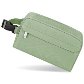 Neverwhy Kids Small Insulated Snack Bag Lunch Box,Collapsible Reusable Small Lunch Bag with Snap Buckle Handle for School Beach Travel Picnic,Green 5-Can(3L)