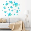 46 Pieces Sea Turtle Wall Decals Glowing Wall Decals Starfish