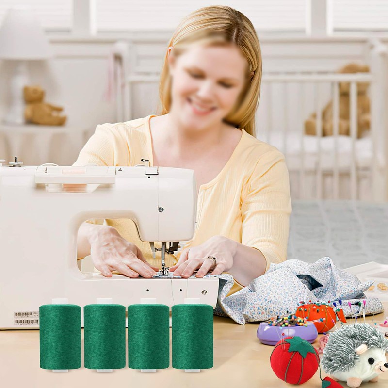 4 Spools All Purpose Sewing Thread 1000 Yards, Polyester Threads